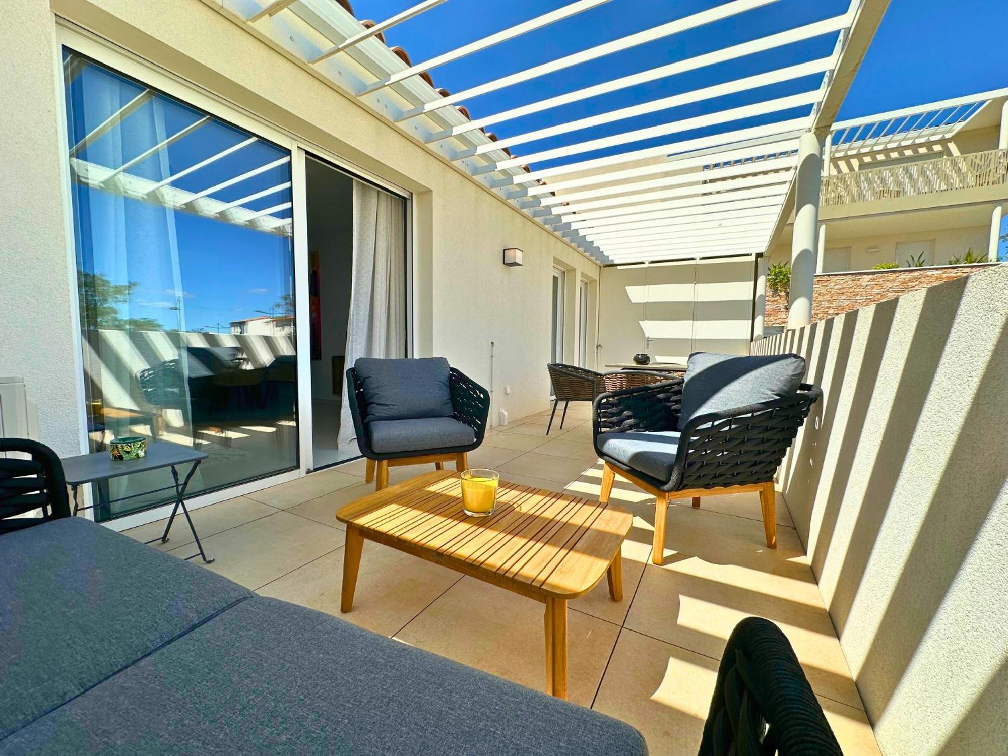 Le Square D'Evan - Appartement De Standing - Grande Terrasse Exterieure - Climatisation Saint-Aunes Zewnętrze zdjęcie